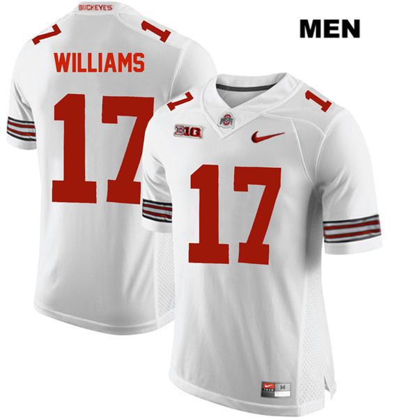 Ohio State Buckeyes Men's Alex Williams #17 White Authentic Nike College NCAA Stitched Football Jersey YM19U24US